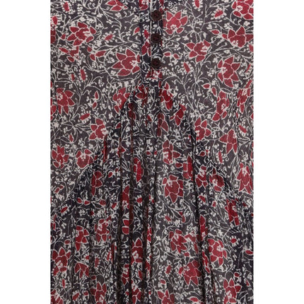 Marant Etoile Purple Cotton Casual Dress