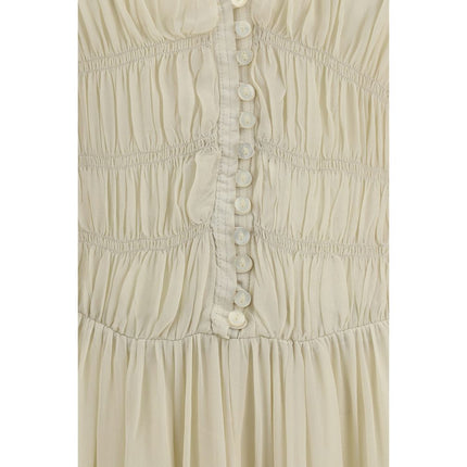 Marant Etoile Beige Viscose Casual Dress