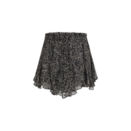 Marant Etoile Black Viscose Bermuda Shorts