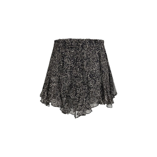 Marant Etoile Black Viscose Bermuda Shorts