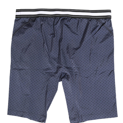 Dolce & Gabbana Dark Blue Polka Dots Men Bike Shorts Underwear
