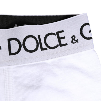 Dolce & Gabbana White Logo Waistband Regular Boxer Underwear