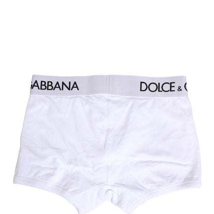 Dolce & Gabbana White Logo Waistband Regular Boxer Underwear