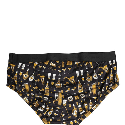 Dolce & Gabbana Black Jazz Cocktail Men Brando Brief Underwear