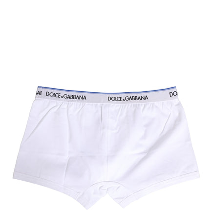 Dolce & Gabbana White Logo Waistband Regular Boxer Underwear