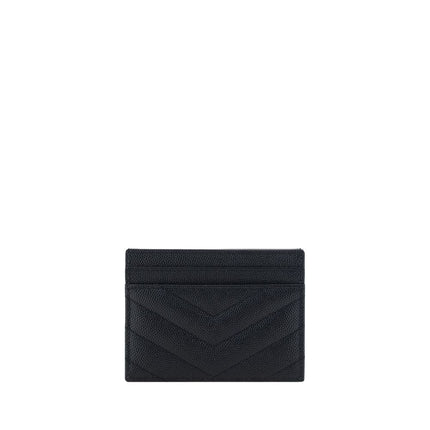 Saint Laurent Black Calf Leather Bos Taurus Wallet