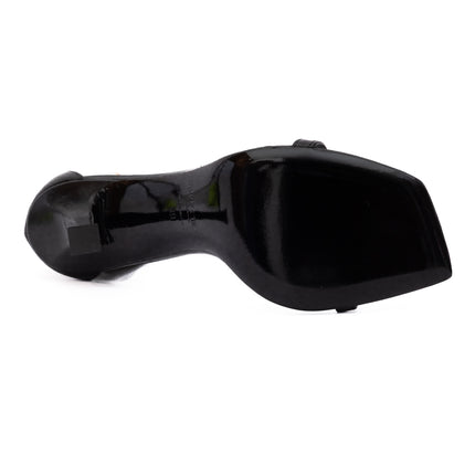 Jimmy Choo Black Leather Verity 100 Sandals