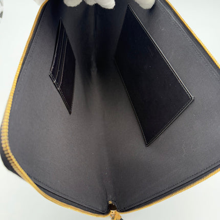 Versace VERSACE LA MEDUSA Signature Leather Clutch