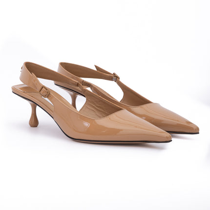 Jimmy Choo Biscuit Amel 50 Slingback Pumps