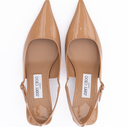 Jimmy Choo Biscuit Amel 50 Slingback Pumps