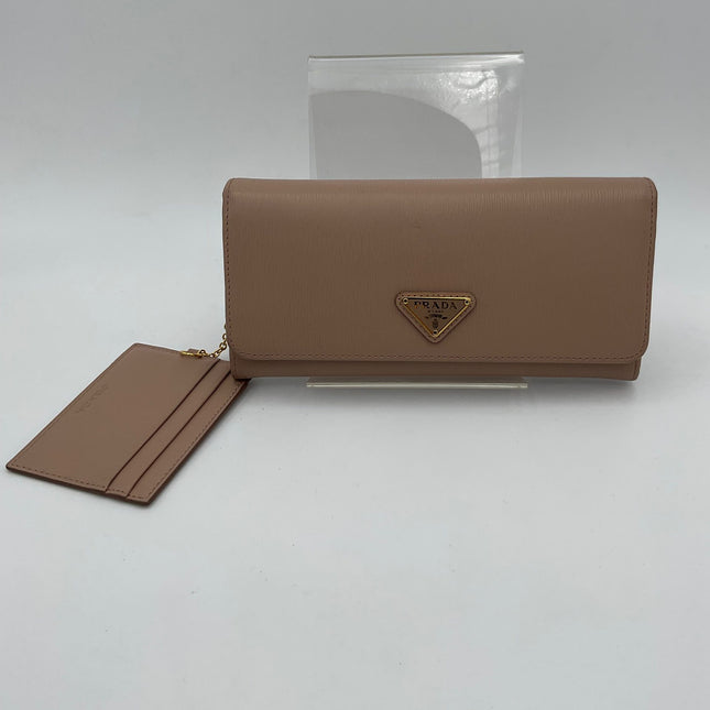 Prada PRADA Powder Saffiano with Card Holder Wallet