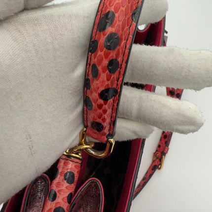 Dolce & Gabbana DOLCE & GABBANA Sicily in Reptile Skin Handbag