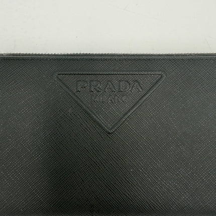 Prada PRADA Zip in Saffiano Leather Wallet
