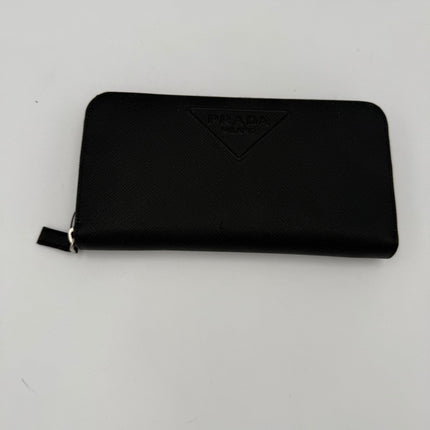 Prada PRADA Zip in Saffiano Leather Wallet