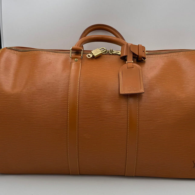 Louis Vuitton LOUIS VUITTON KEEPALL 50 in Brown EPI Leather Handbag