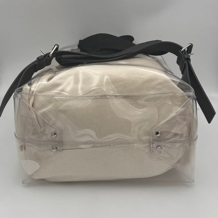 Valentino Garavani VALENTINO GARAVANI Leather and Transparent Plastic Backpack