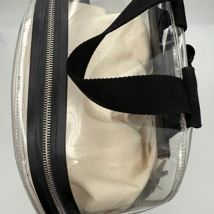 Valentino Garavani VALENTINO GARAVANI Leather and Transparent Plastic Backpack