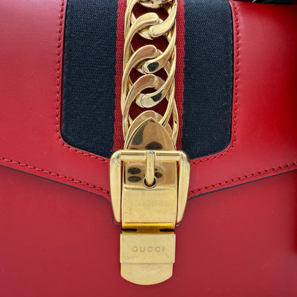 Gucci GUCCI SYLVIE Red Handbag