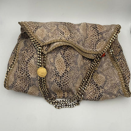 Stella McCartney STELLA MCCARTNEY Falabella Grande Vegan Reptile Skin Handbag
