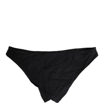 Dolce & Gabbana Black Nylon DG Logo Plaque Regular Brief Underwear