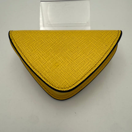 Prada PRADA Saffiano Yellow Coin Purse