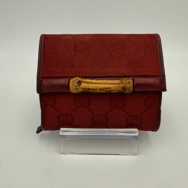 Gucci GUCCI GG Canvas Compact Wallet