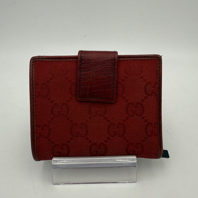 Gucci GUCCI GG Canvas Compact Wallet
