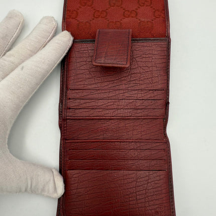 Gucci GUCCI GG Canvas Compact Wallet