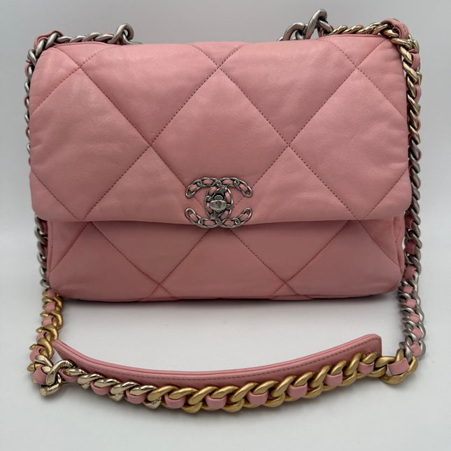 Chanel CHANEL 19 Medium Pink Handbag