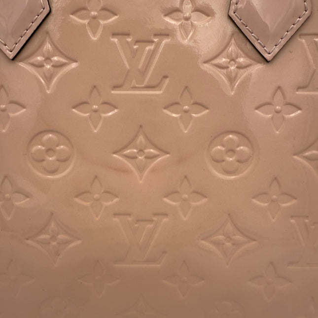 Louis Vuitton LOUIS VUITTON Alma MM Pink Patent Monogram Handbag