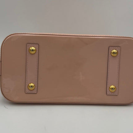 Louis Vuitton LOUIS VUITTON Alma MM Pink Patent Monogram Handbag