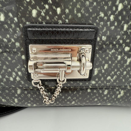 Dolce & Gabbana DOLCE & GABBANA Monica Python and Patent Handbag