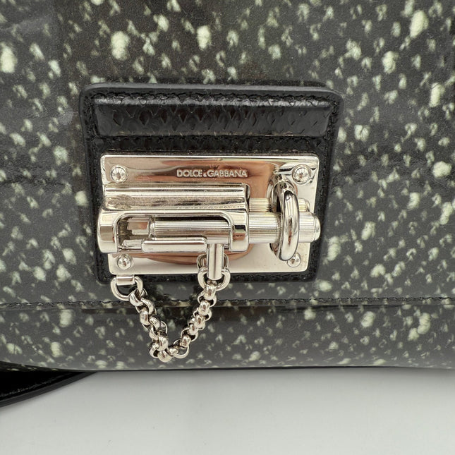 Dolce & Gabbana DOLCE & GABBANA Monica Python and Patent Handbag