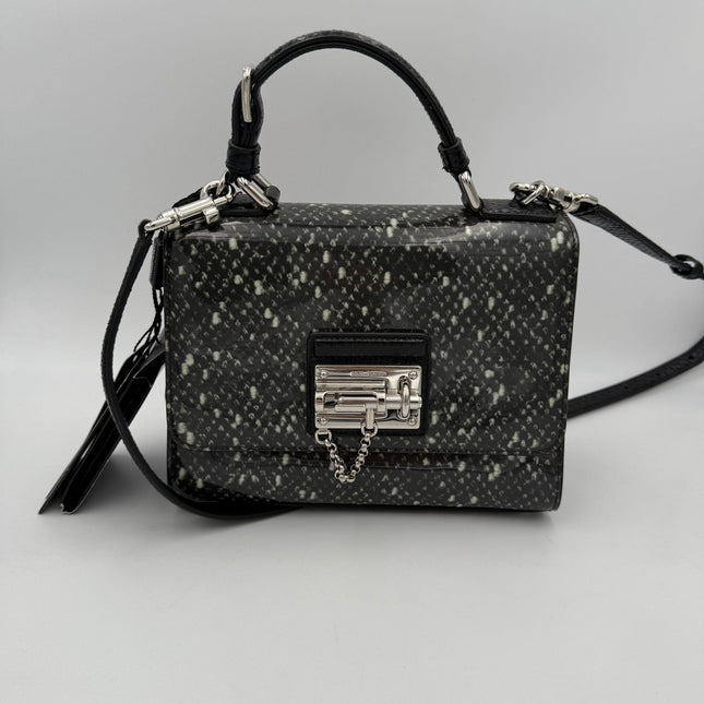 Dolce & Gabbana DOLCE & GABBANA Monica Python and Patent Handbag