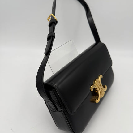 Celine CELINE CLAUDE TRIOMPHE Black Handbag