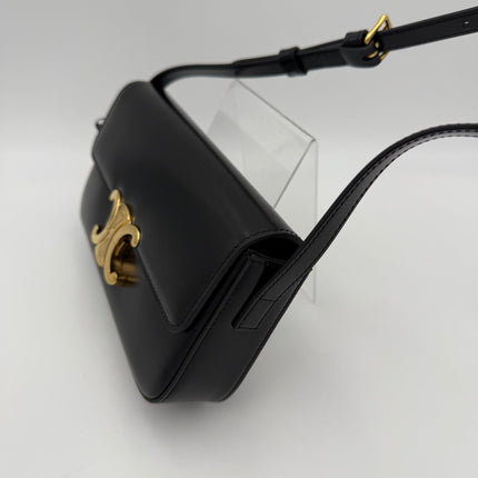 Celine CELINE CLAUDE TRIOMPHE Black Handbag