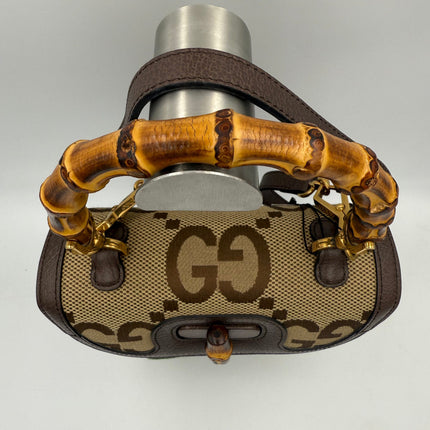 Gucci GUCCI BAMBOO 1947 GG Canvas Handbag