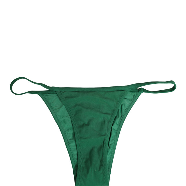 Dolce & Gabbana Green Nylon Bottom Beachwear Bikini Swimwear