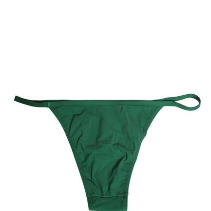 Dolce & Gabbana Green Nylon Bottom Beachwear Bikini Swimwear