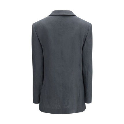 Giorgio Armani Gray Linen Jacket