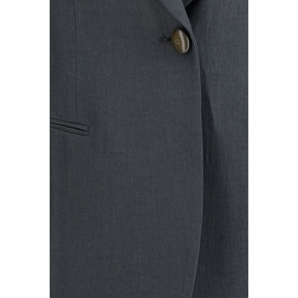 Giorgio Armani Gray Linen Jacket