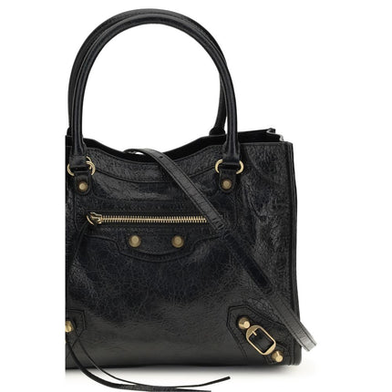 Balenciaga Black Lamb Ovis Aries Aries Shoulder Bag