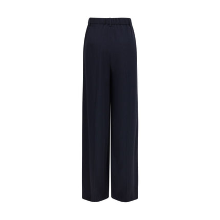 Gucci Blue Viscose Casual Pants
