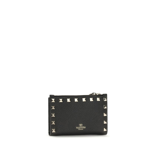 Valentino Garavani Black Calf Leather Bos Taurus Wallet