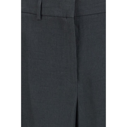 Giorgio Armani Gray Linen Casual Pants