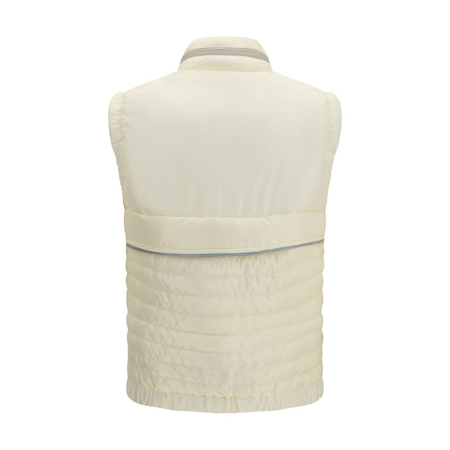 Moncler Grenoble Beige Polyamide Sleeveless Jacket