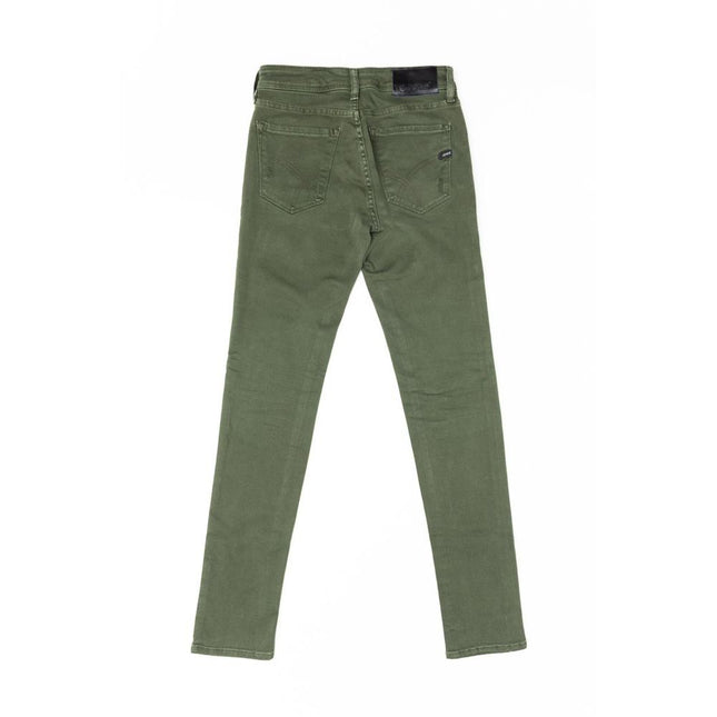 Gas Green Cotton Jeans Denim