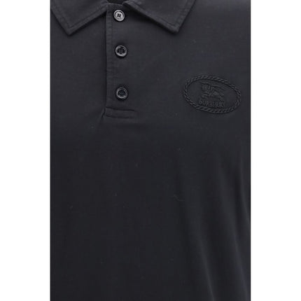 Burberry Blue Cotton Polo Shirt