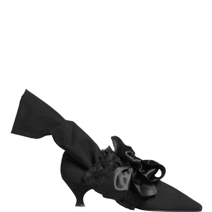 Dolce & Gabbana Black Suede Mid Calf Boots Shoes