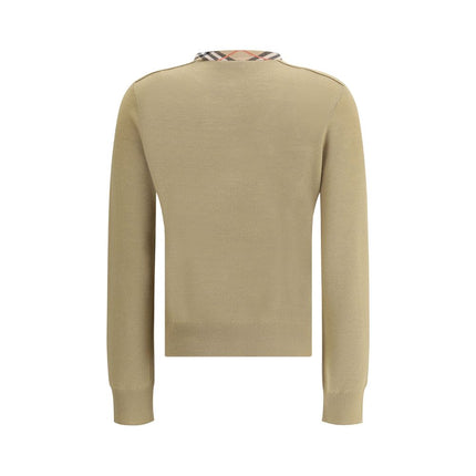 Burberry Brown Wool Oves Aries Cardigan
